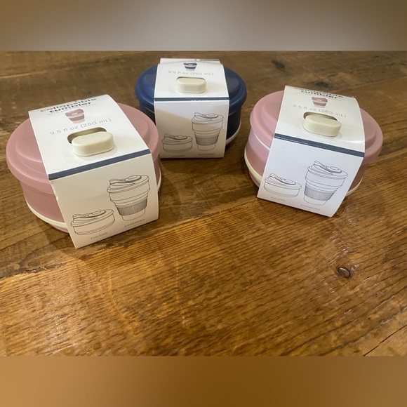 Collaspable Travel Tumblers 3, blue/pink - Picture 3 of 4